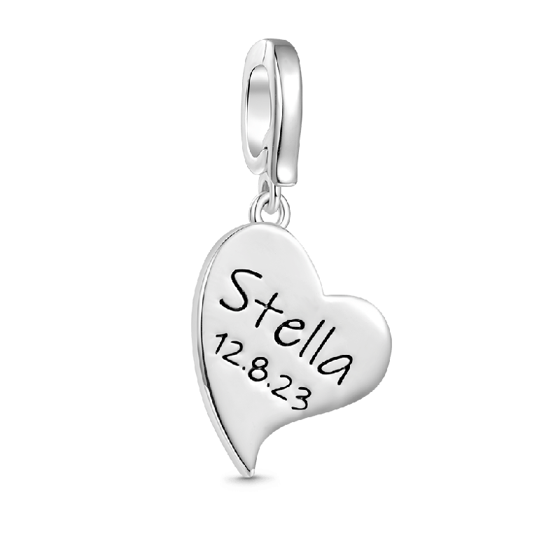 Heart Anniversary Clasp Clusters Charm