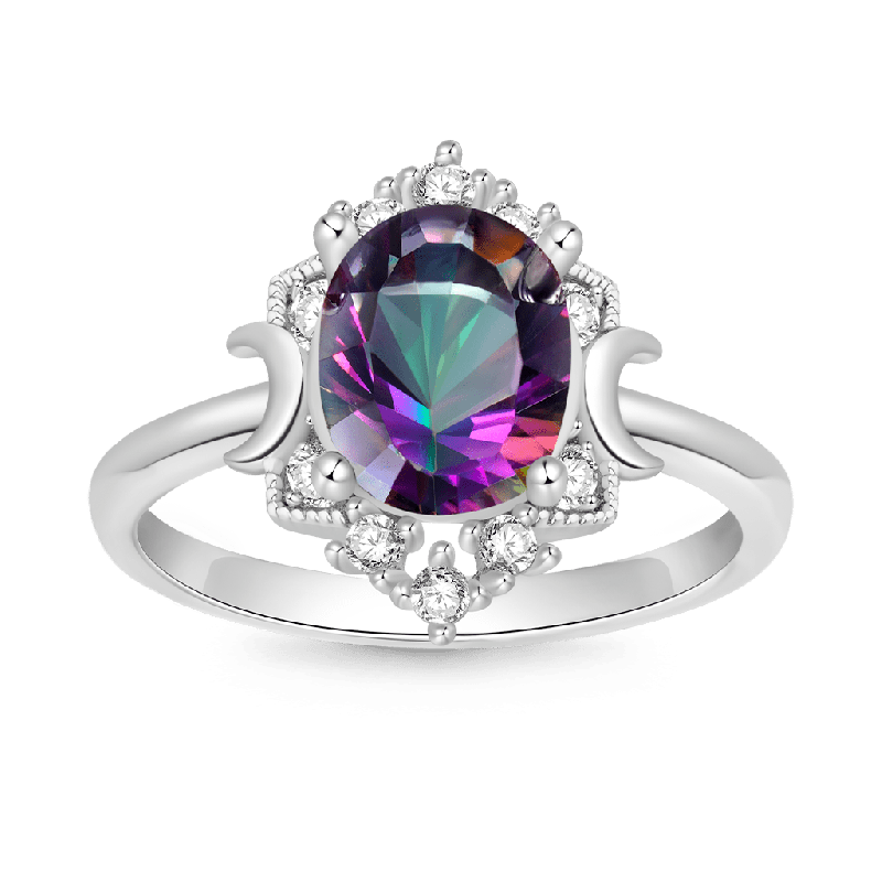 Mystic Colorful Moon Ring