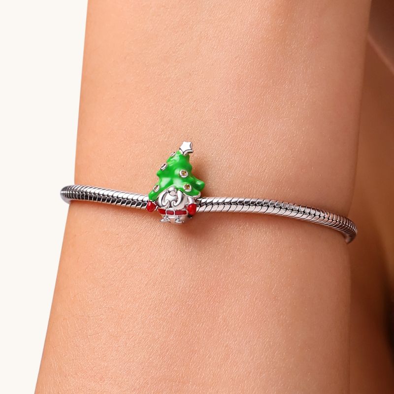 Christmas Tree Gnome Charm