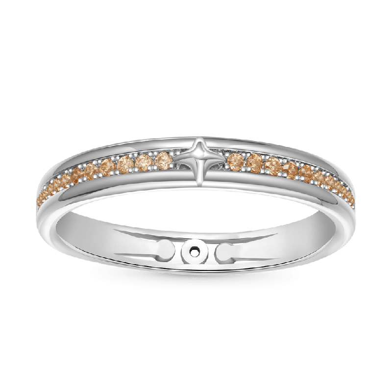 Channeled Pave Mens Band