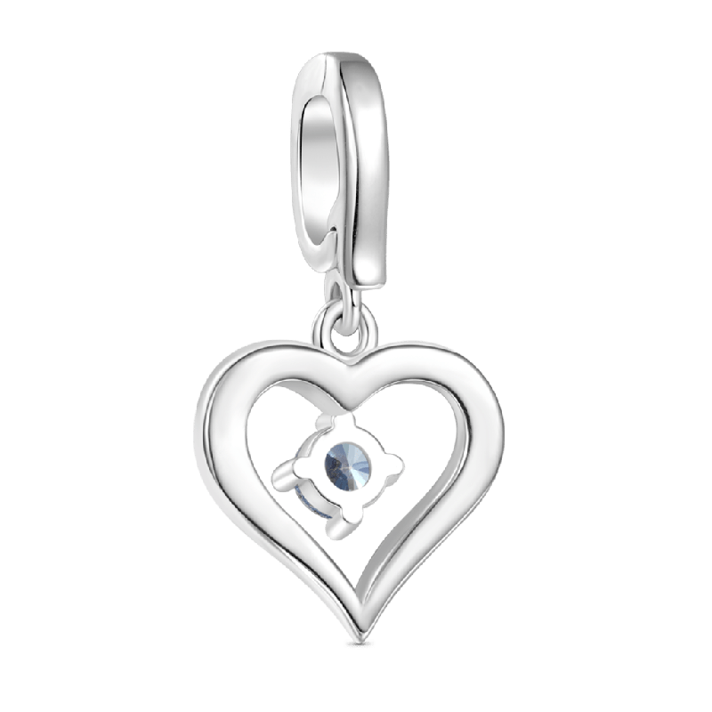 Beating Heart Clasp Clusters Charm
