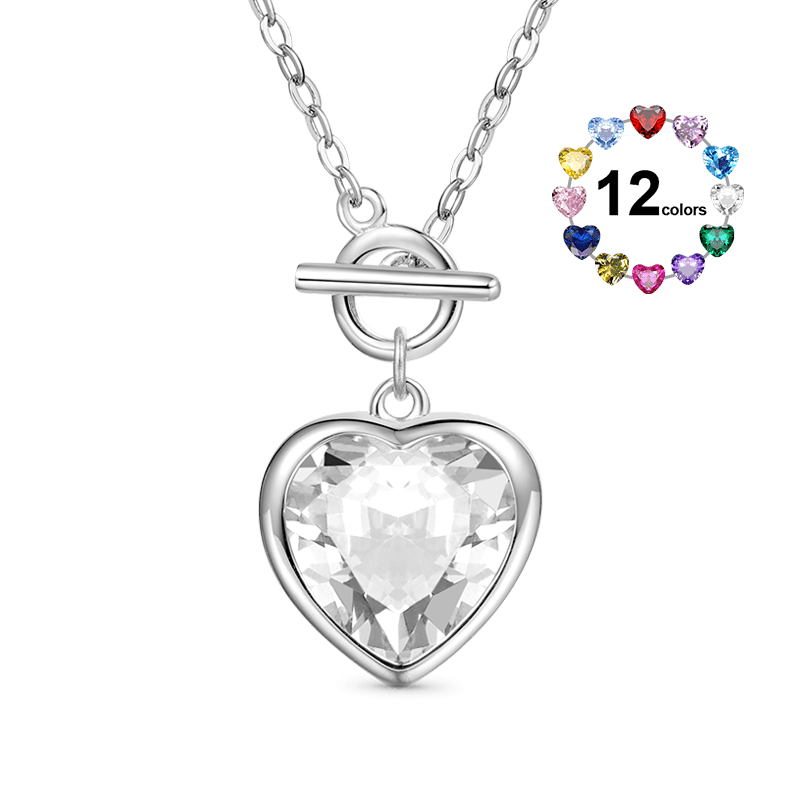 OT Buckle Heart Necklace