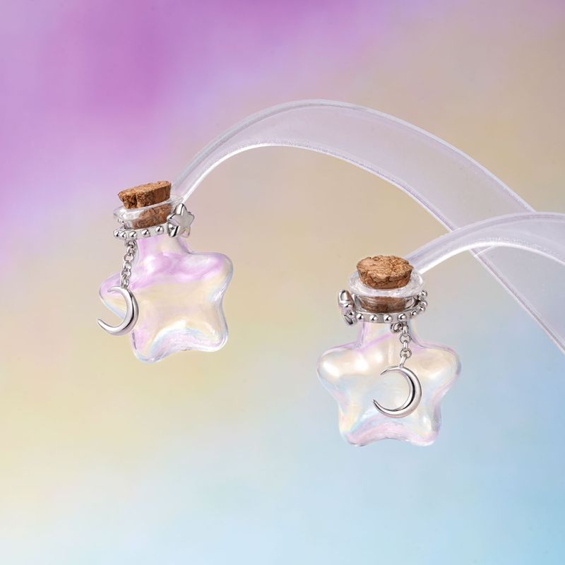 Star Wishing Vase Stud Earrings