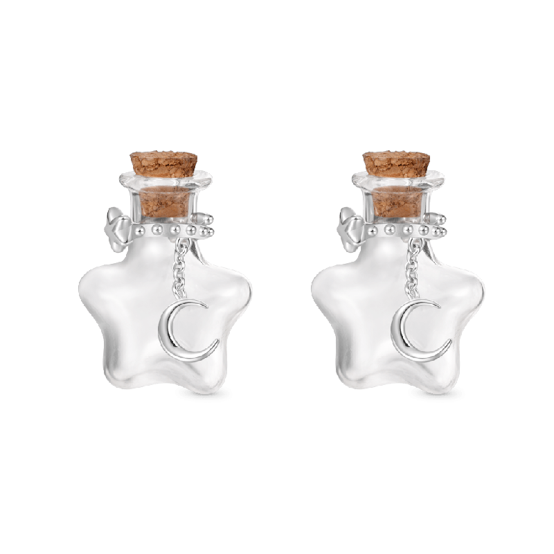 Star Wishing Vase Stud Earrings