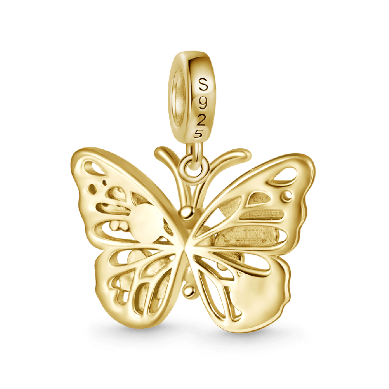Sparkling Butterfly Moonstone Pendant