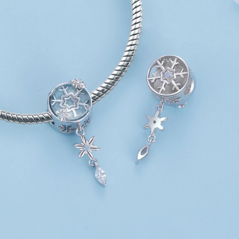 Crystal Snowflake Charm