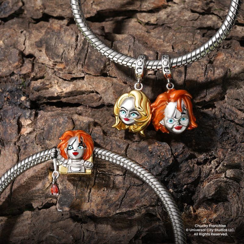 Chucky with Bloody Knife Charm