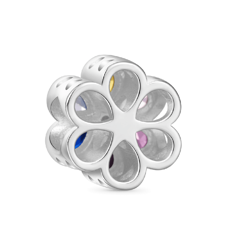 Rainbow Daisy Charm