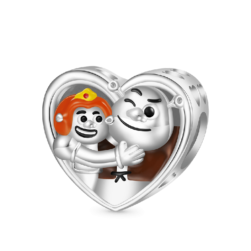 Shrek & Fiona Heart Charm