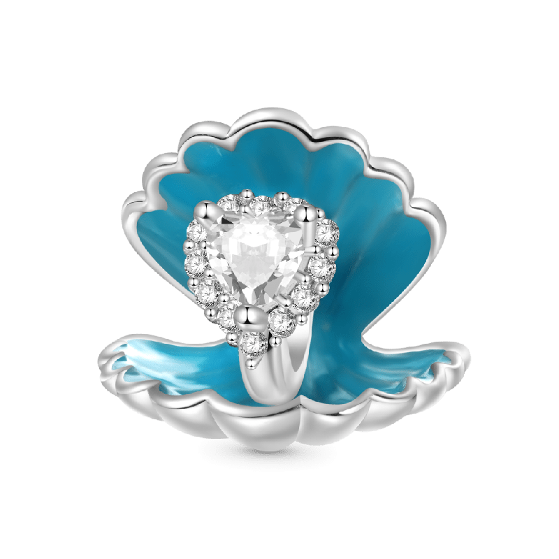 Shell Heart Charm