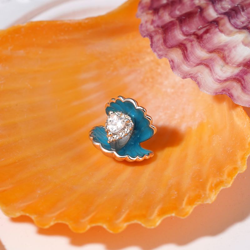 Shell Heart Charm
