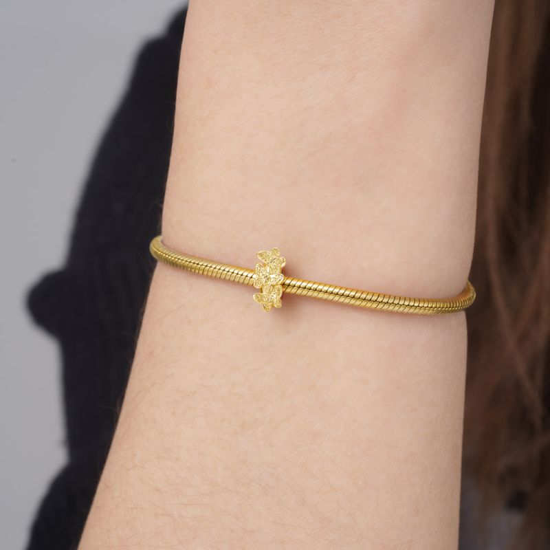 18k Gold Plated Butterflies Stopper