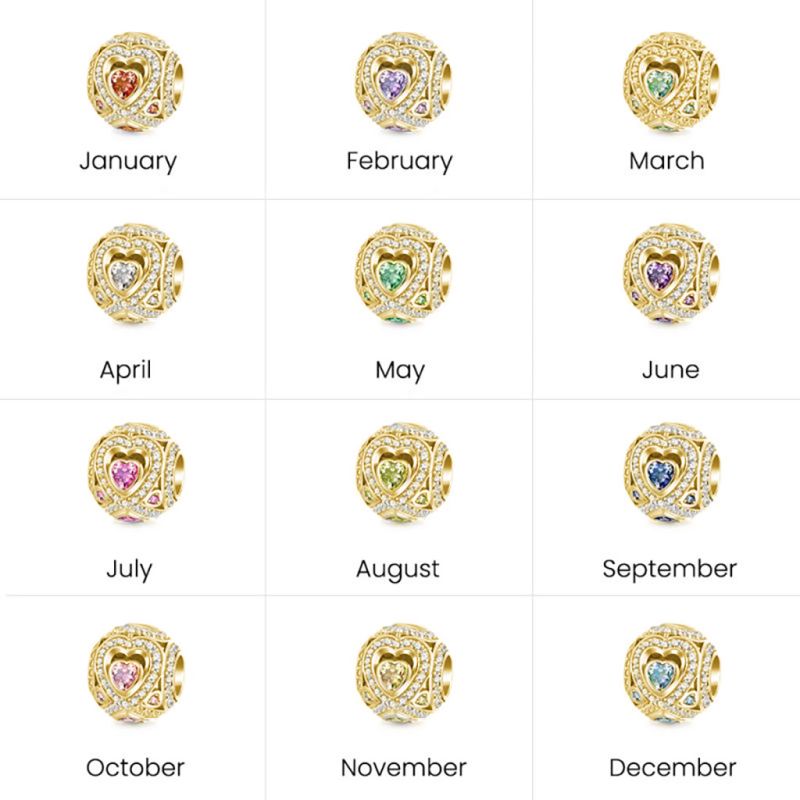 18k Gold Plated Infinite Love Round Charm