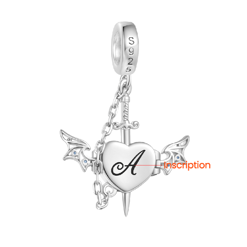Wounded Heart & Dagger Pendant