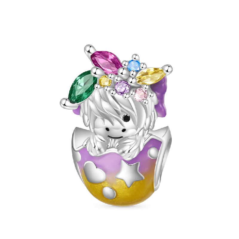 Highland Cow Easter Eggs Charm