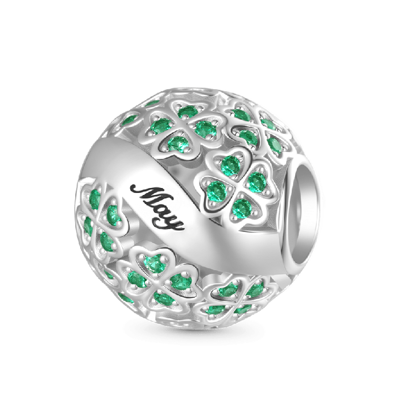 Four-leaf Clover Round Charm
