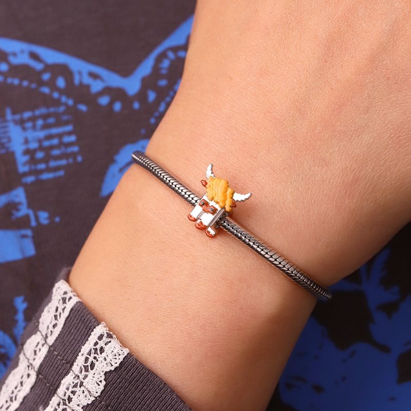 Pixel Highland Cow Charm