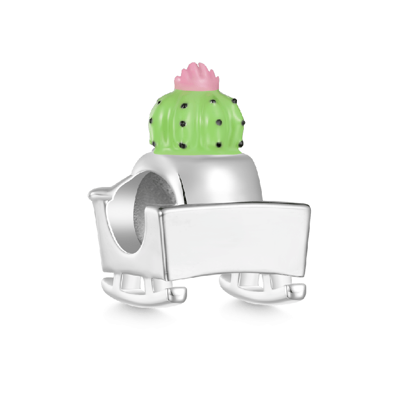 Cactus Pot Rocking Chair Charm