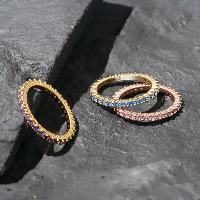 Morganite Round-cut Statement Band