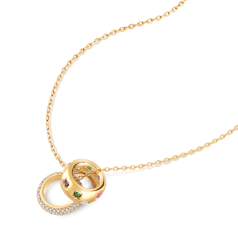 Fancy Color Mixed Vintage Necklace