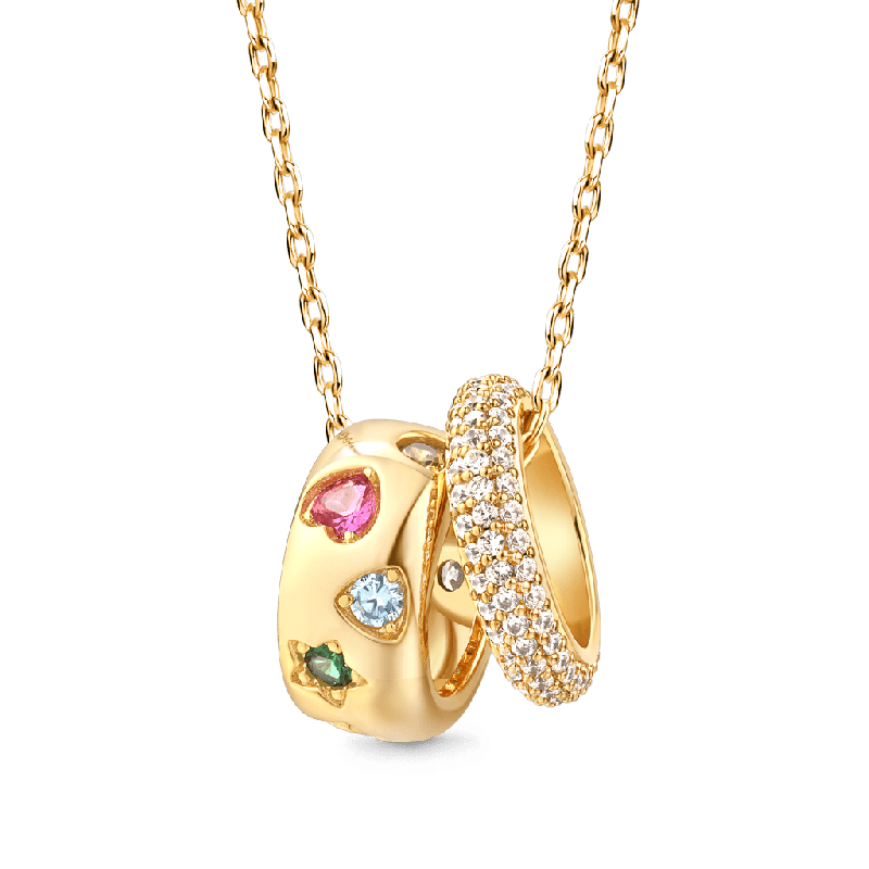 Fancy Color Mixed Vintage Necklace