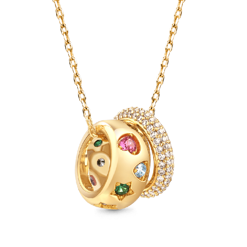 Fancy Color Mixed Vintage Necklace