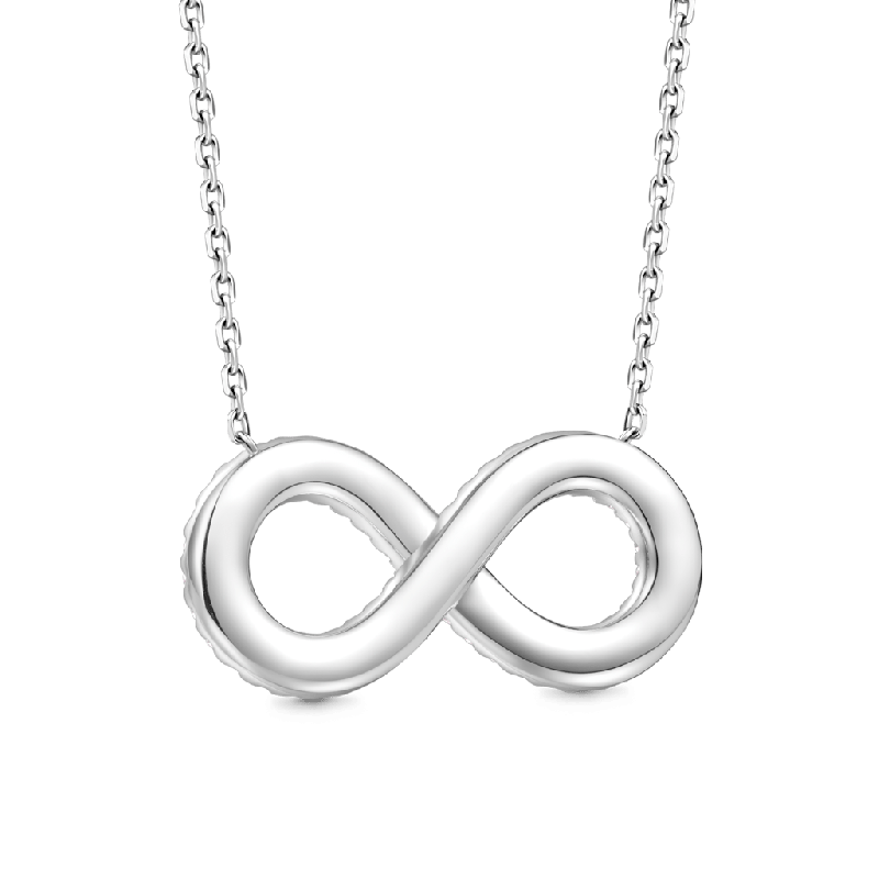 Gradient Infinite Pavé Necklace