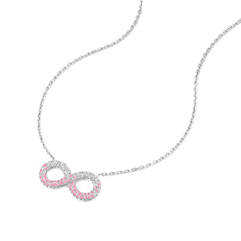 Gradient Infinite Pavé Necklace