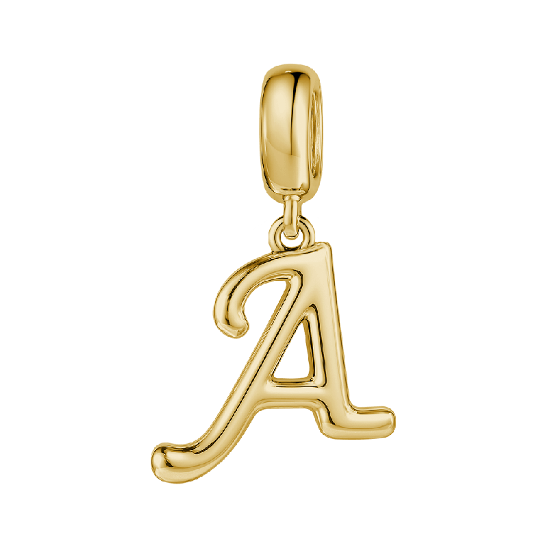 Gold Destined Letter Letter Charm