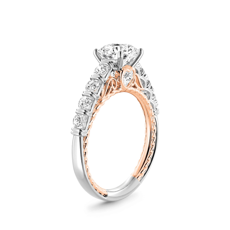 Cable Pave Hola Engagement Ring