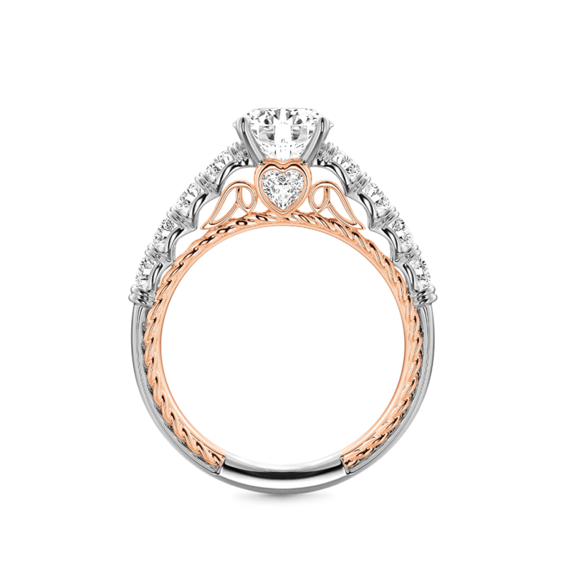 Cable Pave Hola Engagement Ring