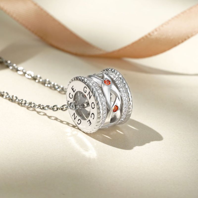 Elegant Crossover Drum Necklace