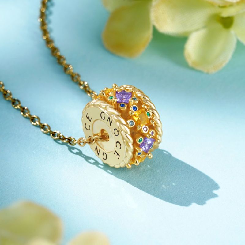 Sunny Day Drum Pendant Necklace