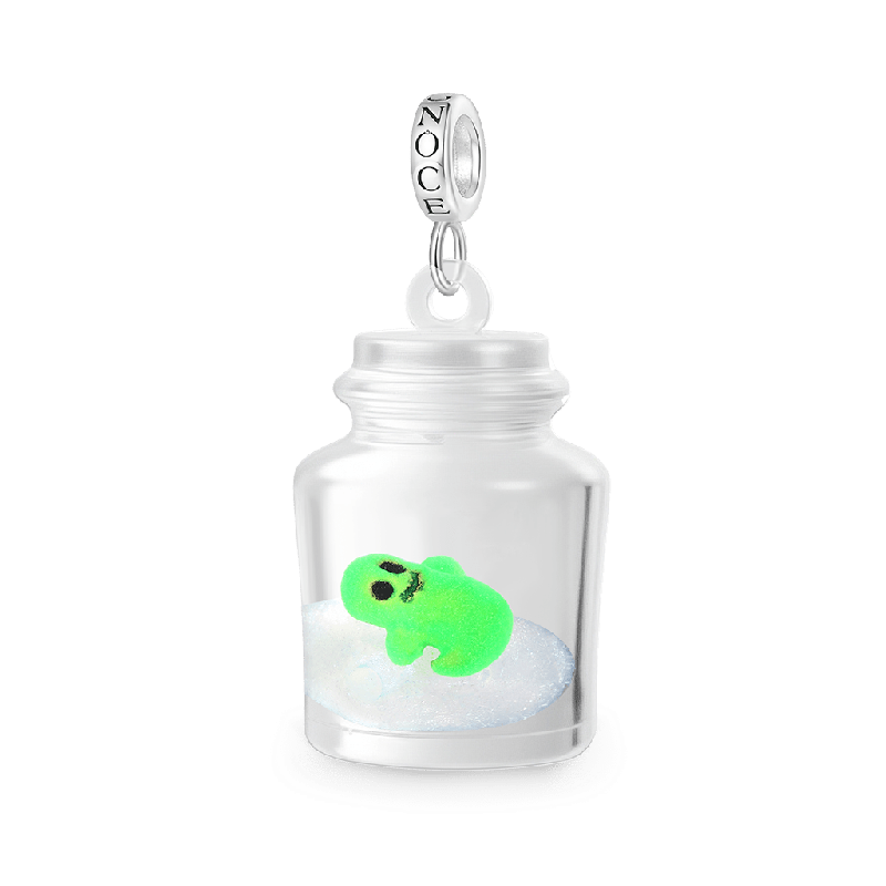 Ghost Glass Bottle Pendant