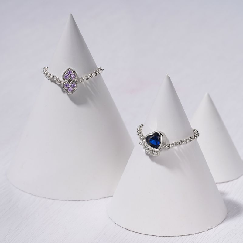 Heart Mother Chain Ring