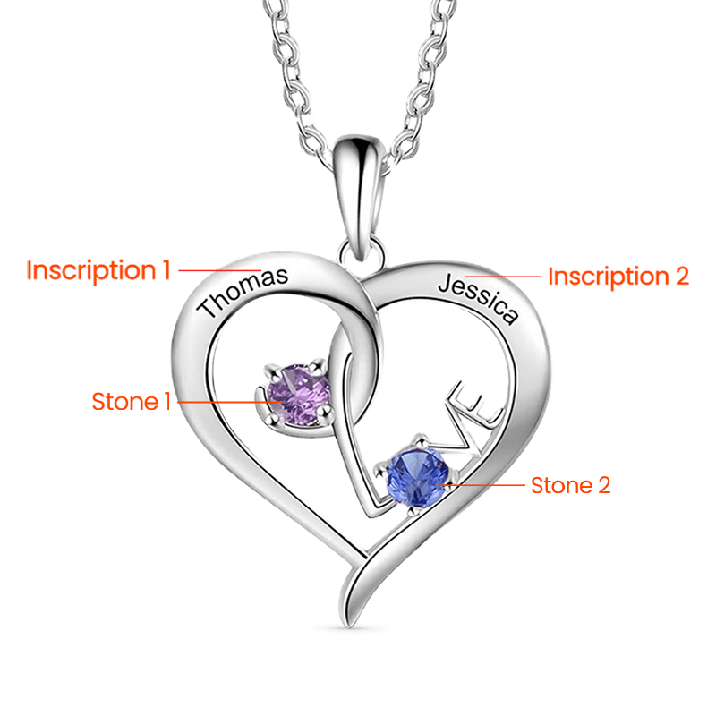 Simple Love Interlaced Necklace