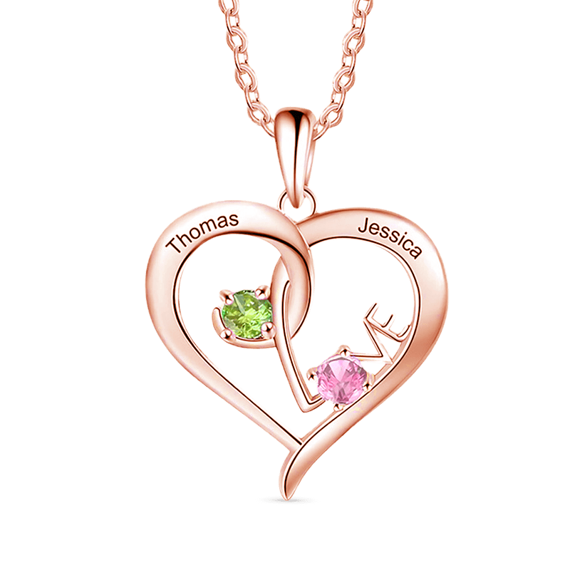 Simple Love Interlaced Necklace