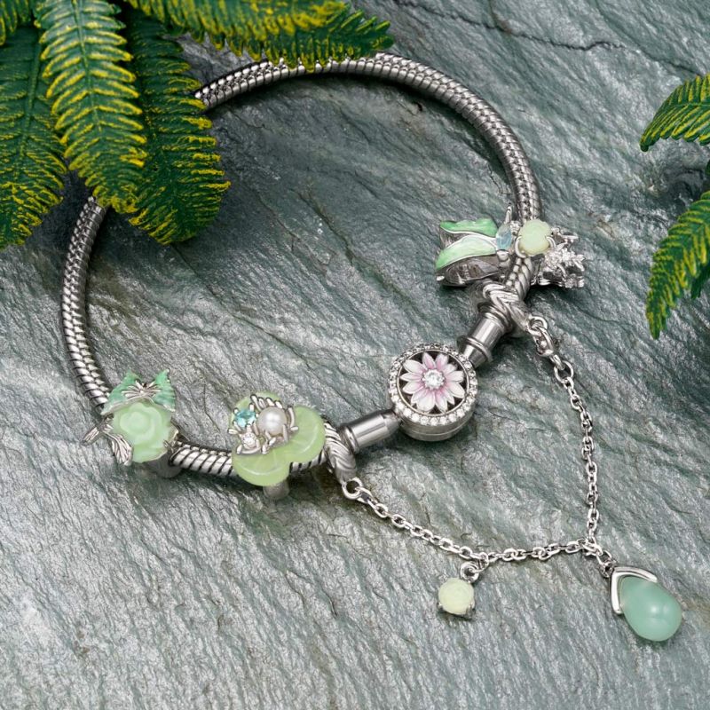 Spring Green Dragonfly Charm