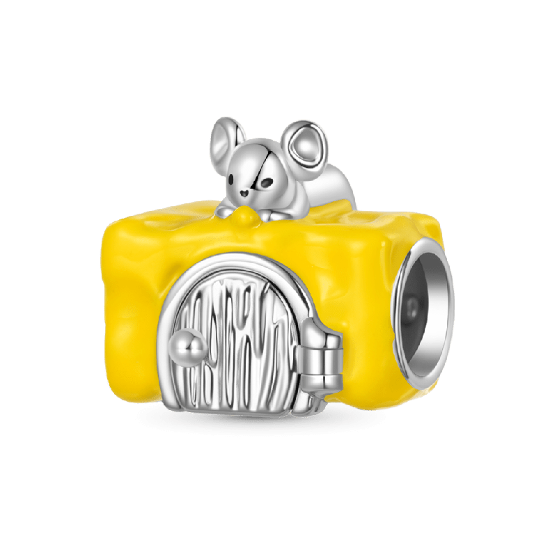 Mouse Cheese House Charm