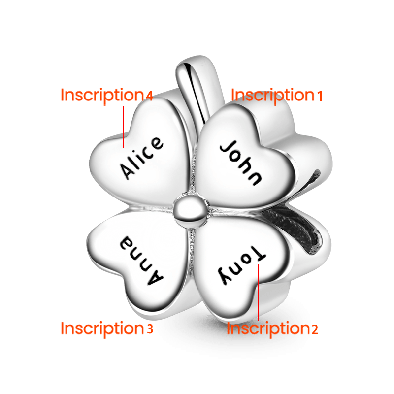 Four-leaf Clover Engravable Charm