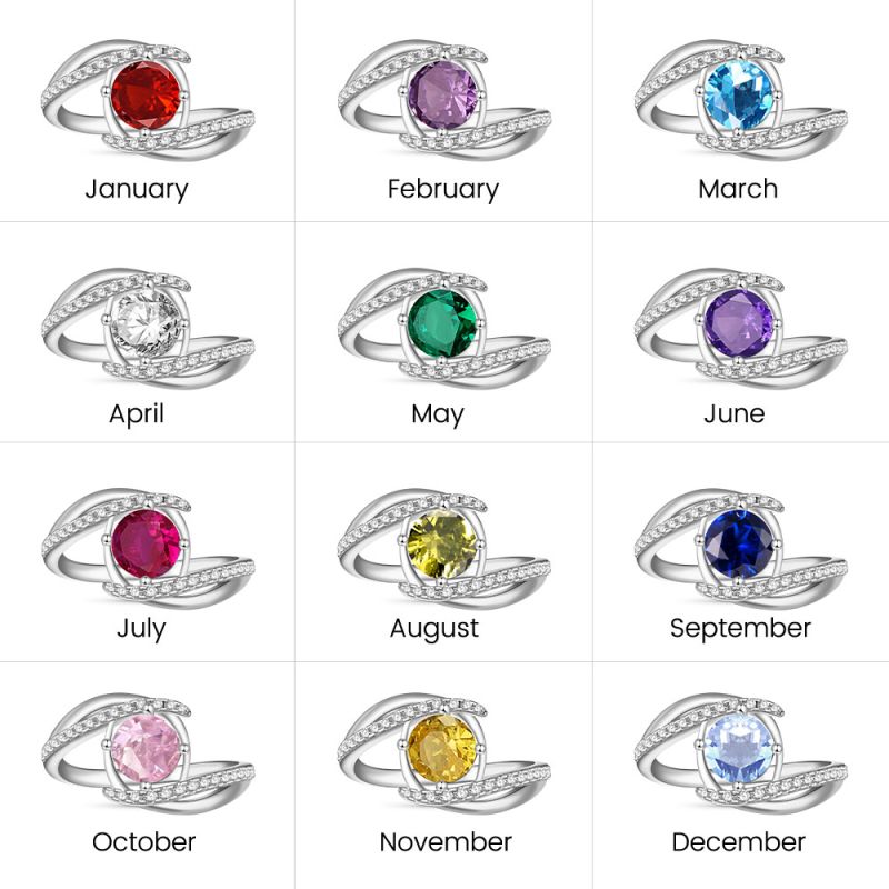 Vintage Blue Zircon Birthstone Ring
