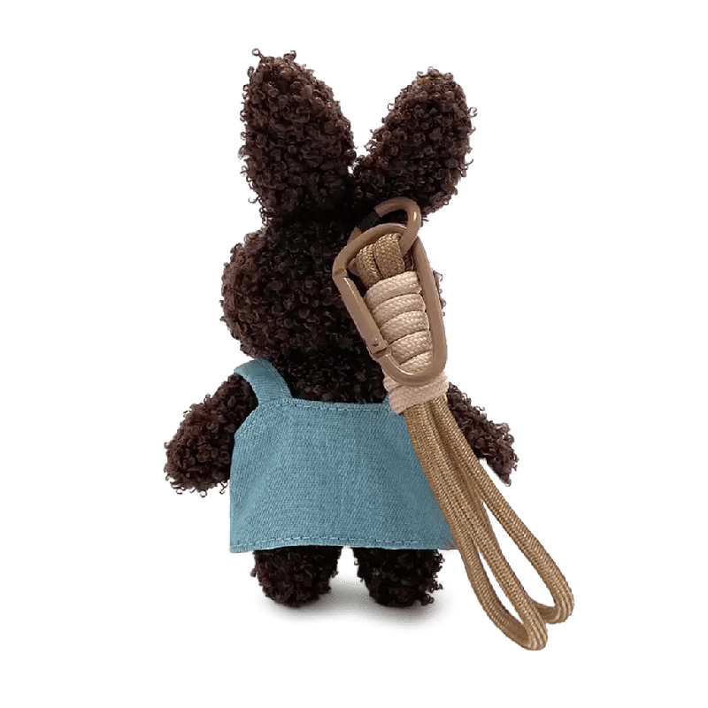 Brown Bunny Keychain Plush Pendant