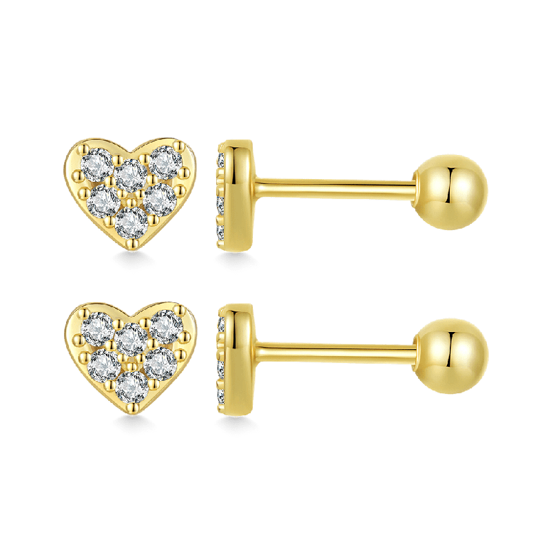 Simple Love Stud Earrings
