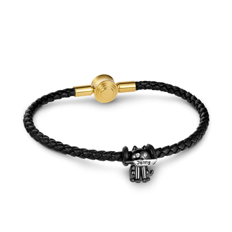 Black Snap Basic Bracelet