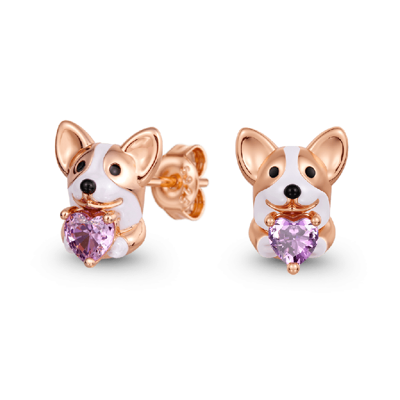 Corgi Stud Earrings