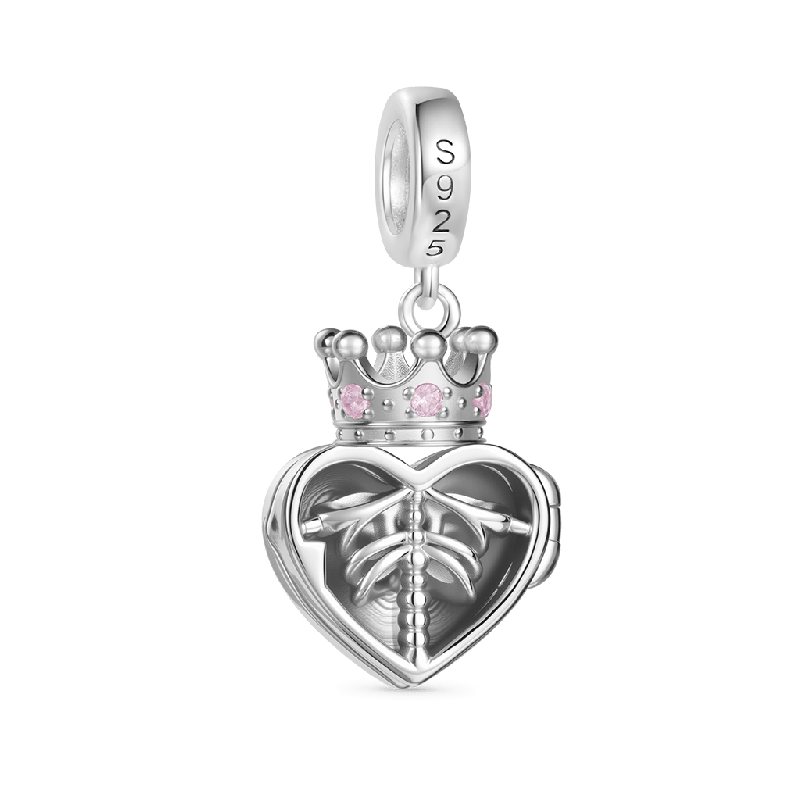 Skull Heart Lock Pendant
