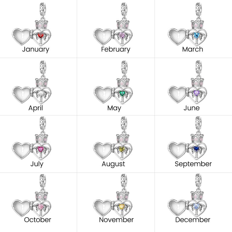Skull Heart Lock Pendant