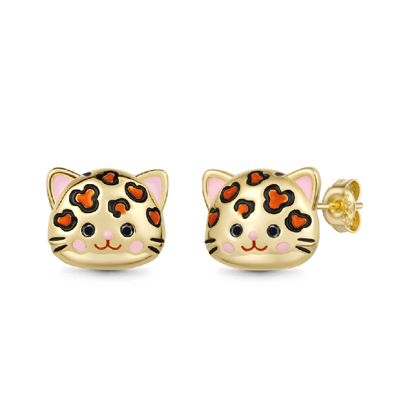 Cat Stud Earrings