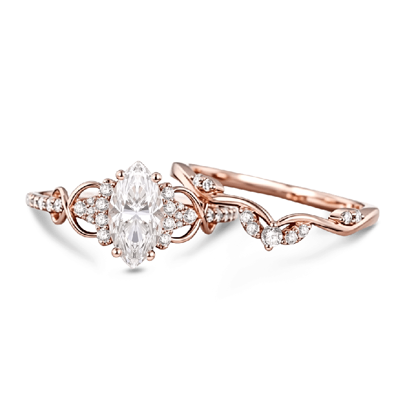 Filigree Marquise-Cut Ring