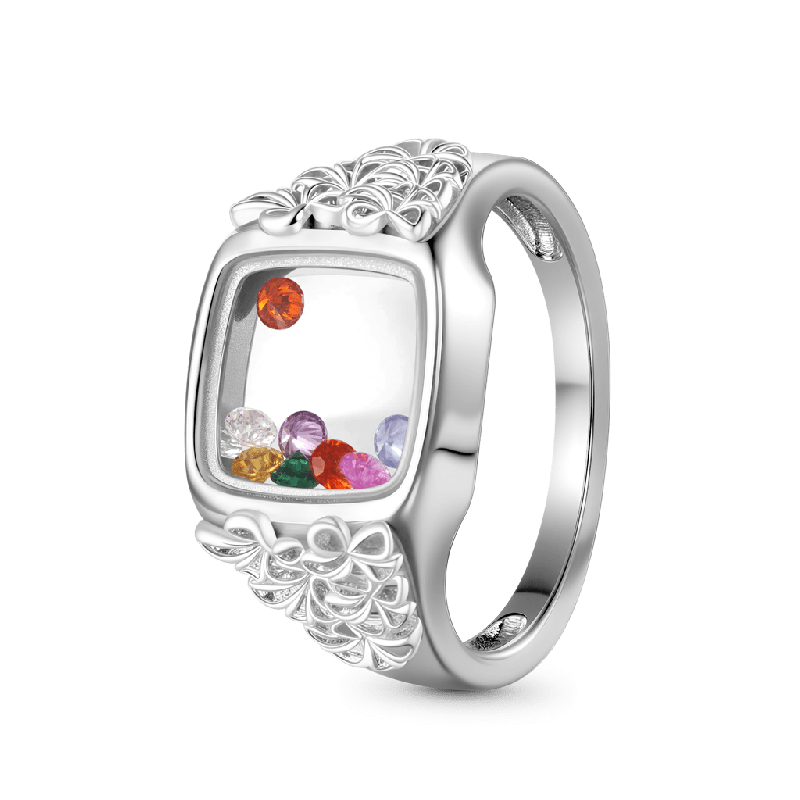 Floral Multi-Color Ring